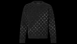 Gradient Monogram Sweatshirt -  Black