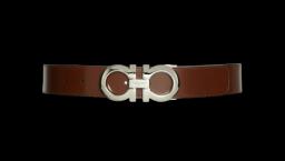 Gancini Belt - Dark Brown / Black
