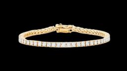 2pt Miracle Set Diamond Bracelet 14k 1.25ctw