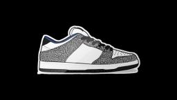 Dunk Low "Ciment Blanc" Sticker