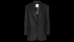 Pinstriped Single Breasted Blazer