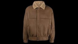 Shearling-Lined Leather Jacket