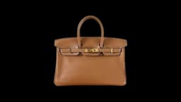 Designer Birkin Bag Orange Sticker