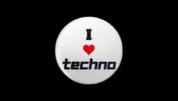 I Love Techno Pin