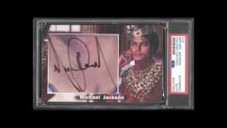 "King Of POP" Autograph Signed Display