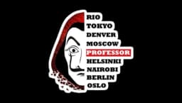 Money Heist Cities Sticker