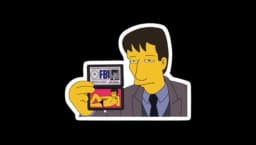 Agent Mulder FBI Sticker