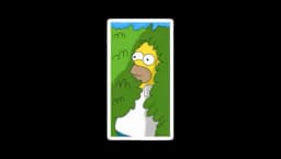 Bush Homer Sticker