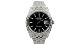 DateJust Black Dial Iced Out - 126300