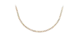Prong Set Tennis Necklace 14k