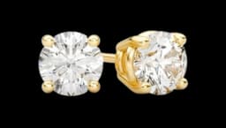 0.25ctw Solitaire Stud Diamond Earrings 14k