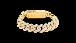 13mm Diamond Cuban Link Bracelet 14k