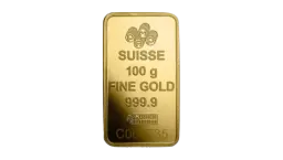 100 gram Gold Bar - PAMP Lady Fortuna Veriscan