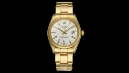 Oyster Perpetual Date White Dial 18k Gold - 1503