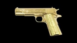 1911 Government 38 Super Engraved 24k Gold