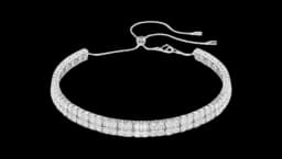 Matrix Choker Round cut - White, Rhodium