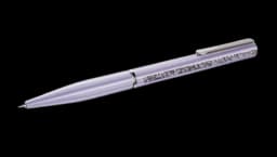 Crystal Shimmer Glide Ballpoint Pen - Purple, Chrome