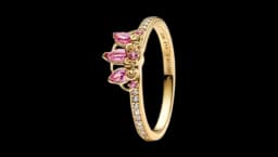 Princess Rapunzel Tiara Ring - 14k Gold