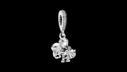 Married Couple Dangle Charm - Sterling silver