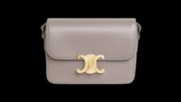 Teen Triomphe Bag In Calfskin - Pebble