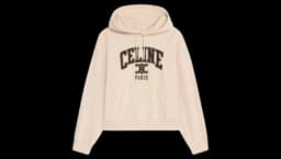 Oversized Cotton Logo Hoodie - Champagne/Cacao