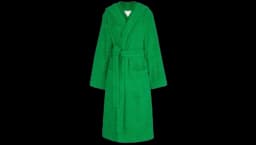 Intreccio Pattern Cotton Bathrobe - Grass