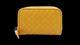 Intrecciato Coin Purse - Yellow