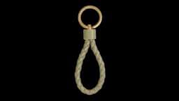 Intreccio Key Ring - Travertine