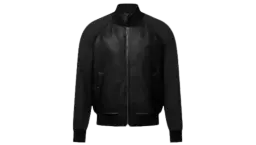 Monogram Leather Mix Tracksuit Blouson - Black