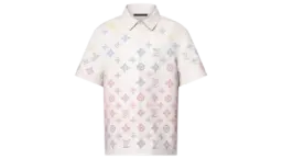 Monogram Flower Perforated Leather Polo Shirt - Multicolor