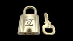 Padlock Lock And Key - Brass