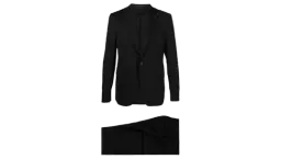 Fitted Single-Breasted Suit - Black
