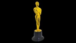 Gold Award Trophy - Gold/Black