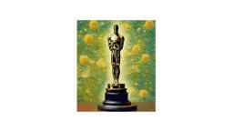 Golden Oscar Tribute Sticker