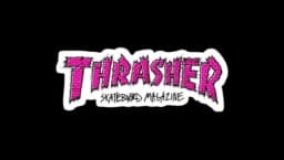 Thrasher Skateboard Magazine Sticker - Pink
