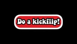 Do a Kickflip Sticker