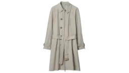 Long Silk Car Coat - Castle