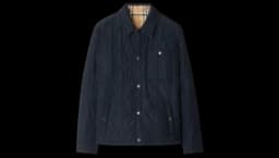 Reversible Quilted Nylon Overshirt - Navy