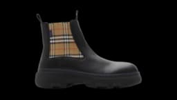 Leather Creeper Low Chelsea Boots - Black/Sand