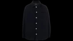 Felted Virgin Wool Shirt Jacket - Midnight Blue