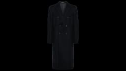 Double Breasted Coat - Black
