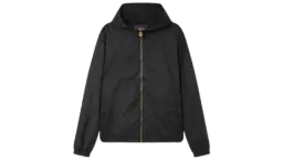 Barocco Jacquard Windbreaker Jacket - Black