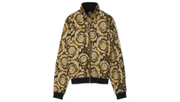 Barocco Jacquard Zip Sweatshirt - Black/Gold