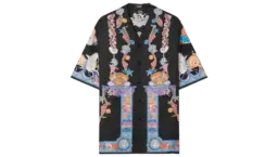 Coral Theatre Silk Shirt - Print