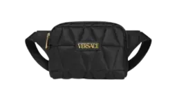 Versace Myth Quilted Belt Bag - Black/Gold