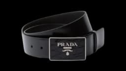 Saffiano Leather Belt - Black