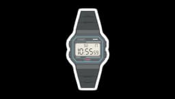 Casio Watch Sticker - Black
