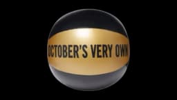 Owl Beach Ball - Black/Gold