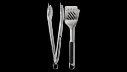 Grilling Tools Set: Tongs and Turner - Black