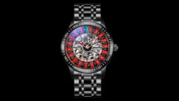 Roulette Wheel Dial Automatic Watch - Dark Steel